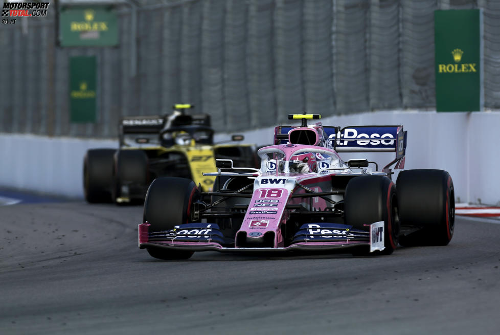 Lance Stroll (Racing Point) und Nico Hülkenberg (Renault) 