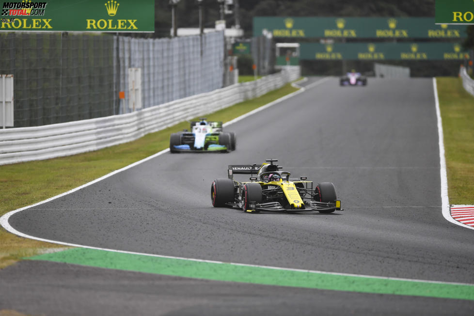 Daniel Ricciardo (Renault) und George Russell (Williams) 