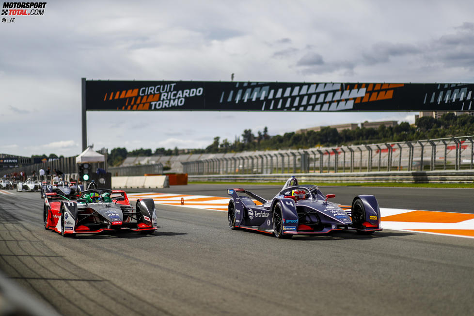 Lucas di Grassi (Audi) und Robin Frijns (Virgin) 