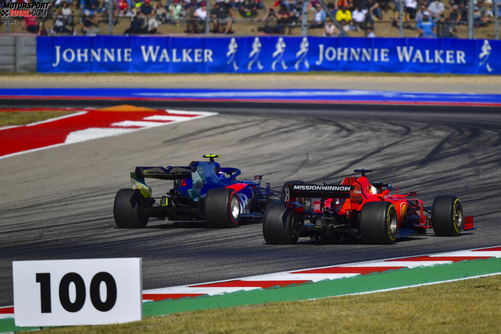 Pierre Gasly (Toro Rosso) und Sebastian Vettel (Ferrari) 
