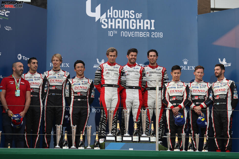 Kazuki Nakajima, Bruno Senna, Gustavo Menezes, Norman Nato, Mike Conway und Kamui Kobayashi 