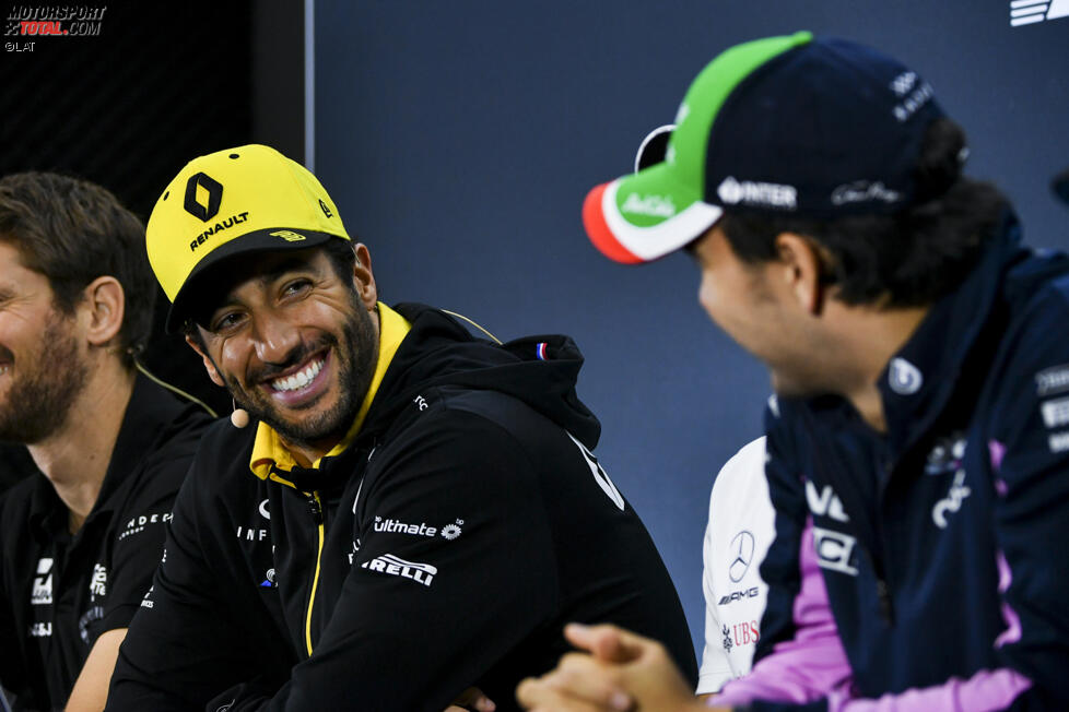 Daniel Ricciardo (Renault) und Sergio Perez (Racing Point) 