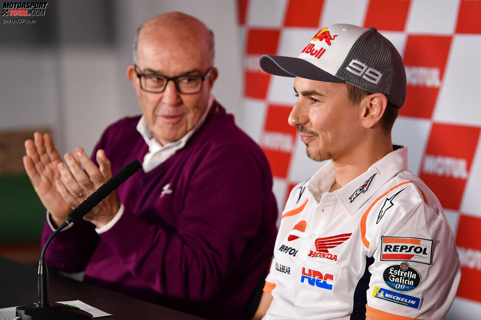 Carmelo Ezpeleta und Jorge Lorenzo