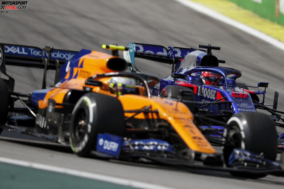 Lando Norris (McLaren) und Daniil Kwjat (Toro Rosso) 