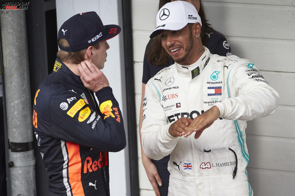 Max Verstappen (Red Bull) und Lewis Hamilton (Mercedes) 
