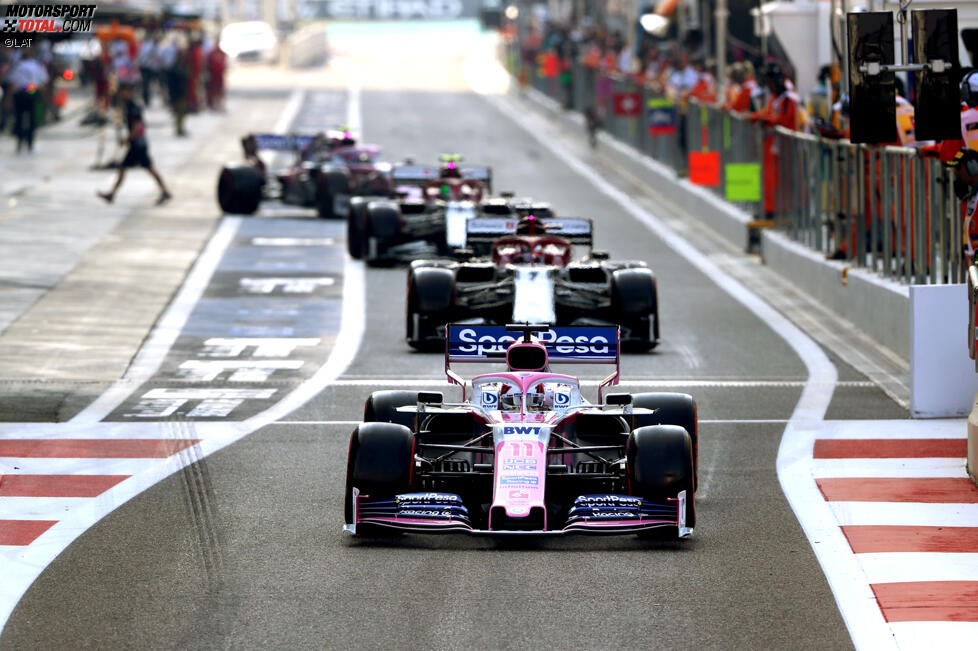 Sergio Perez (Racing Point) und Kimi Räikkönen (Alfa Romeo) 