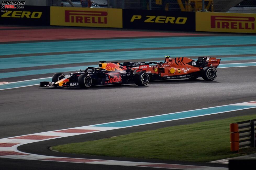 Max Verstappen (Red Bull) und Charles Leclerc (Ferrari) 