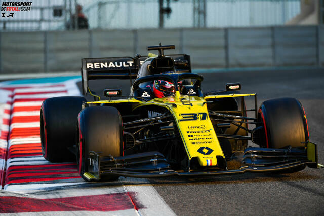 Esteban Ocon absolviert im Renault R.S.19 am Dienstag in Abu Dhabi insgesamt 77 Runden bei seinem Comeback. Nachfolgend ein paar Impressionen vom ersten Tag des Franzosen ...