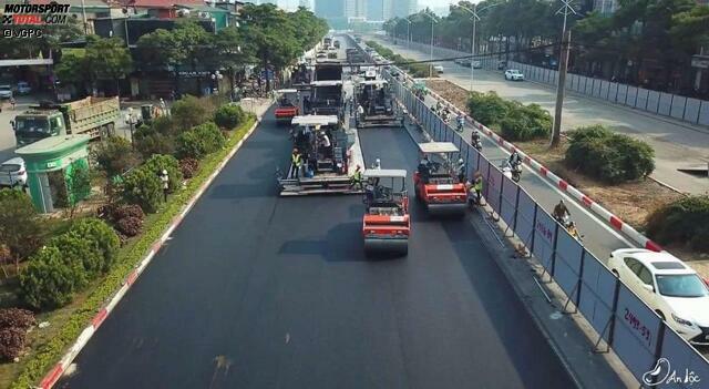 Impressionen von den Bauarbeiten an der neuen Formel-1-Rennstrecke in Hanoi in Vietnam