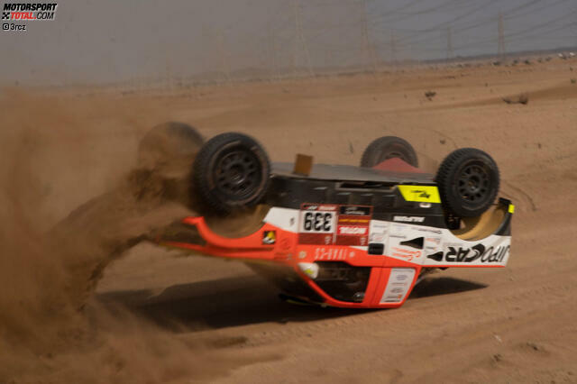 Martin Kolomy überschlug sich beim Shakedown der Rallye Dakar