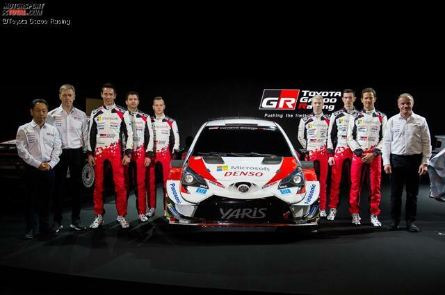 Das Toyota-Team für die Rallye-Weltmeisterschaft 2020