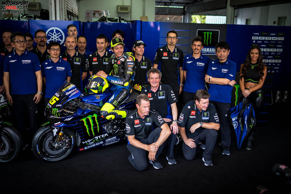 Valentino Rossi mit dem Team
