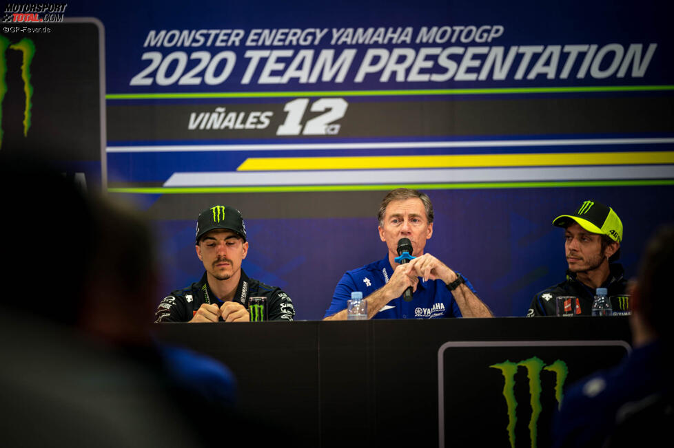 Maverick Vinales, Lin Jarvis und Valentino Rossi