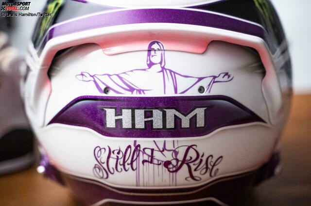 Das neue Helmdesign von Lewis Hamilton für 2020 mit Violett