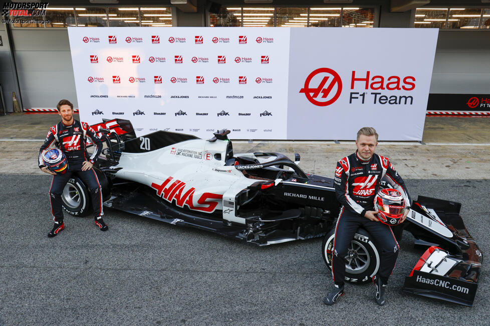 Kevin Magnussen und Romain Grosjean (Haas) 