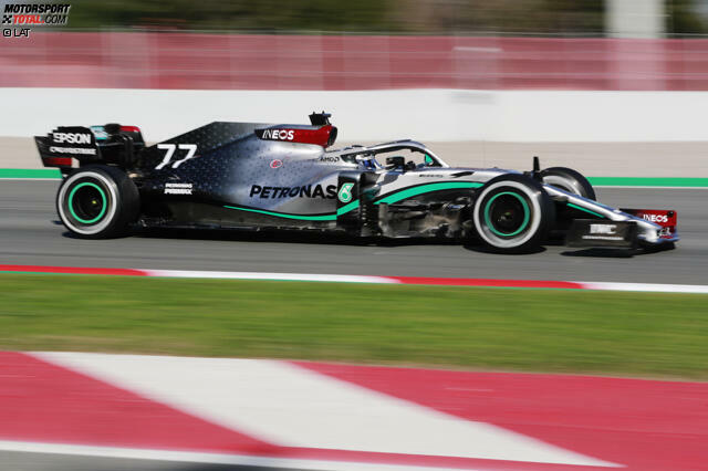 Valtteri Bottas ist der schnellste Mann der ersten Testwoche in Barcelona 2020. Jetzt durch die Technik-Tricks der ersten Woche klicken!