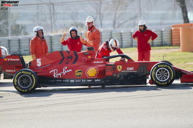 Schwer vorstellbar, dass Ferrari wirklich zweieinhalb Sekunden fehlen. Jetzt durch die interessantesten Technik-Innovationen der ersten Testwoche klicken!