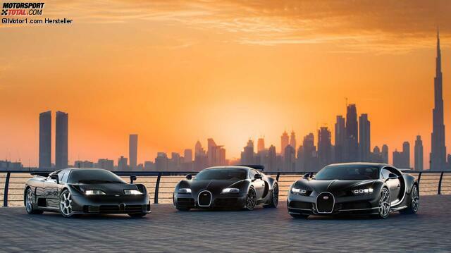 Bugatti EB110, Veyron, Chiron - Drei Supersportler aus drei Jahrzehnten
