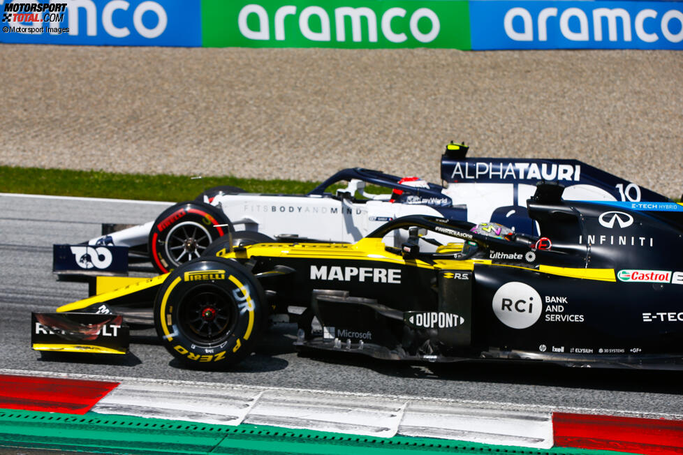 Daniel Ricciardo (Renault) und Pierre Gasly (AlphaTauri) 