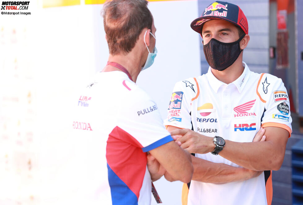Alberto Puig und Marc Marquez (Honda) 