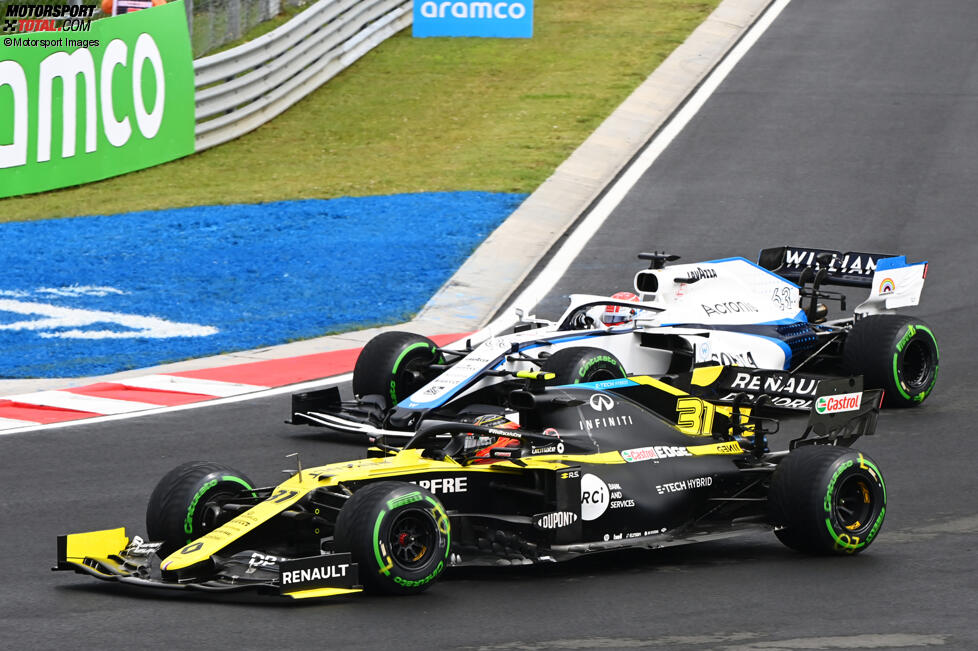 Esteban Ocon (Renault) und George Russell (Williams) 