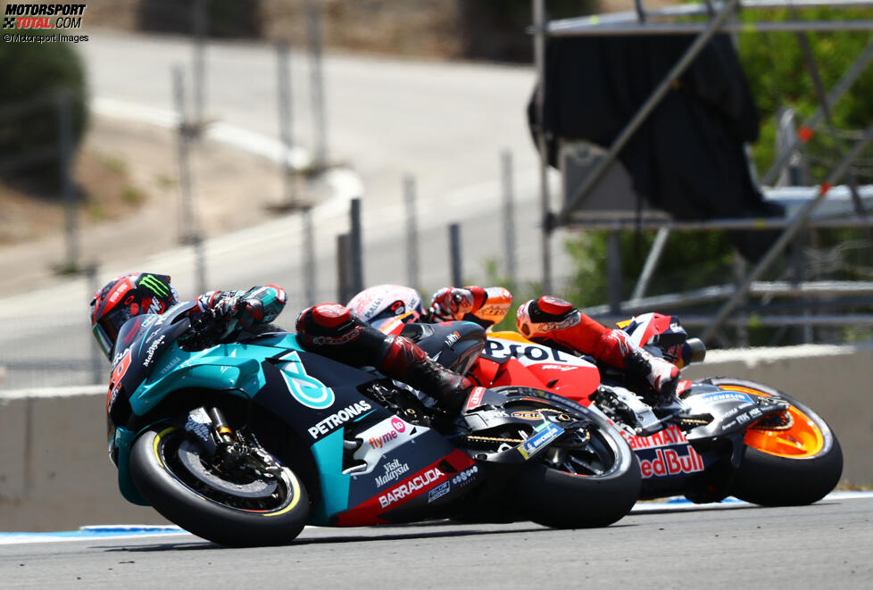 Fabio Quartararo (Petronas) und Marc Marquez (Honda) 