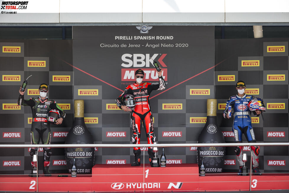 Jonathan Rea, Scott Redding und Toprak Razgatlioglu