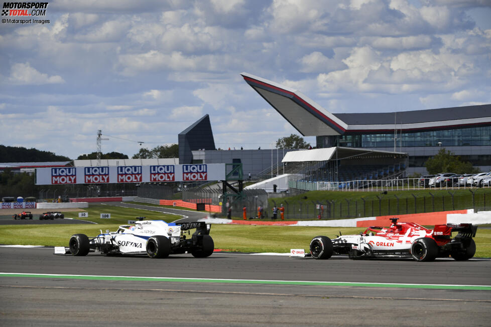 George Russell (Williams) und Kimi Räikkönen (Alfa Romeo) 