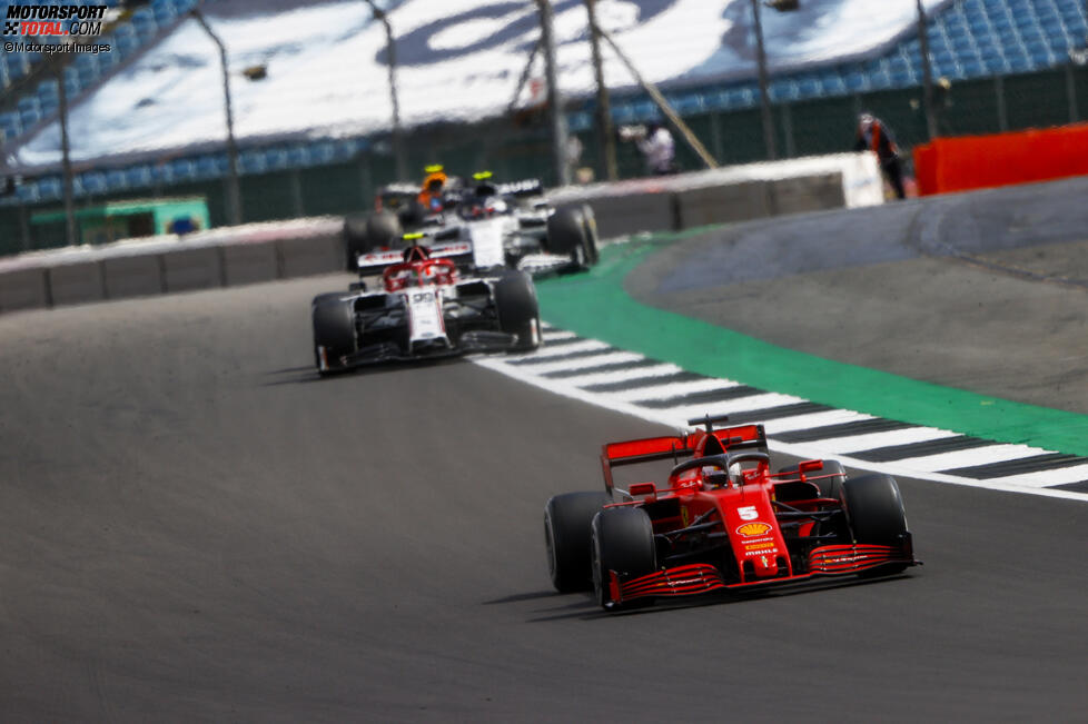 Sebastian Vettel (Ferrari), Antonio Giovinazzi (Alfa Romeo) und Pierre Gasly (AlphaTauri) 