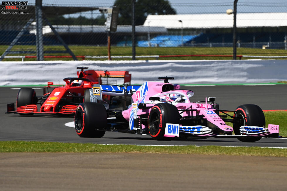 Nico Hülkenberg (Racing Point) und Sebastian Vettel (Ferrari) 