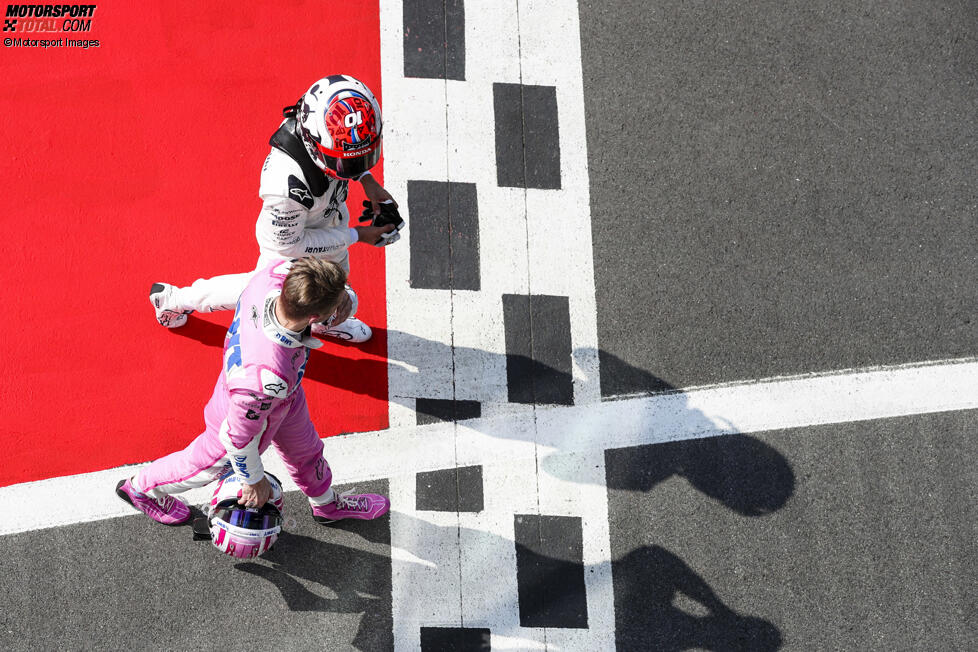 Pierre Gasly (AlphaTauri) und Nico Hülkenberg (Racing Point) 