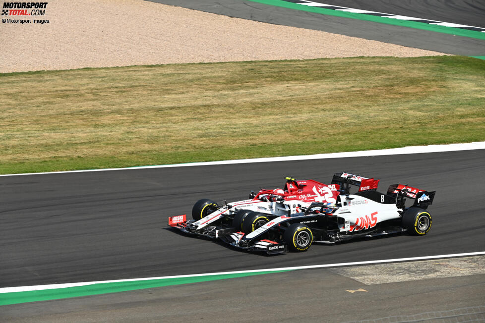 Romain Grosjean (Haas) und Antonio Giovinazzi (Alfa Romeo) 