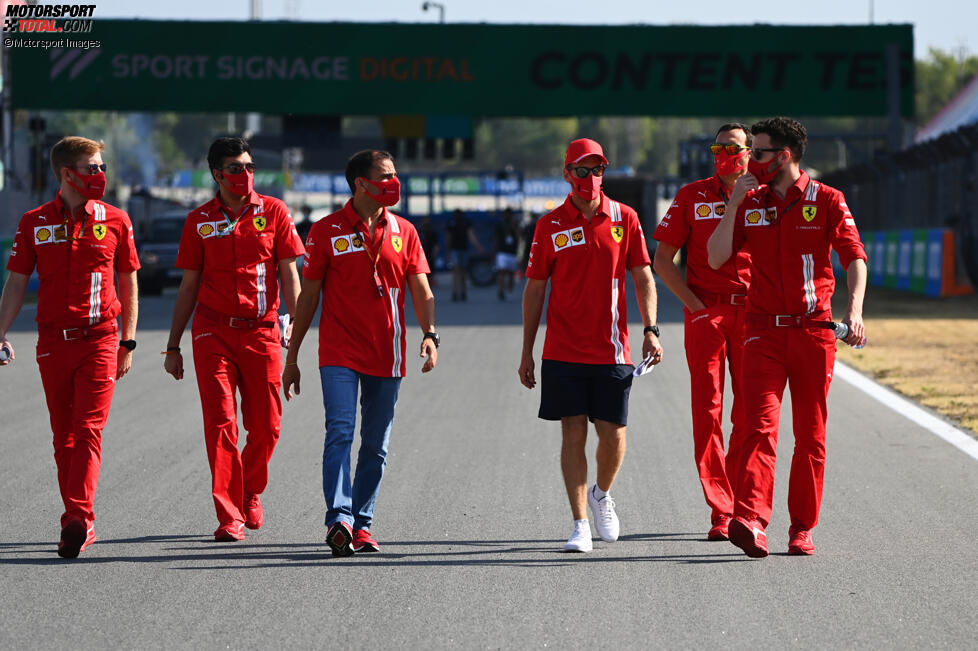 Sebastian Vettel (Ferrari) und Marc Gene 