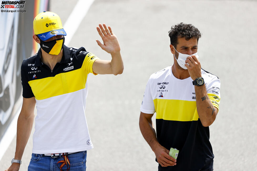Esteban Ocon (Renault) und Daniel Ricciardo (Renault) 