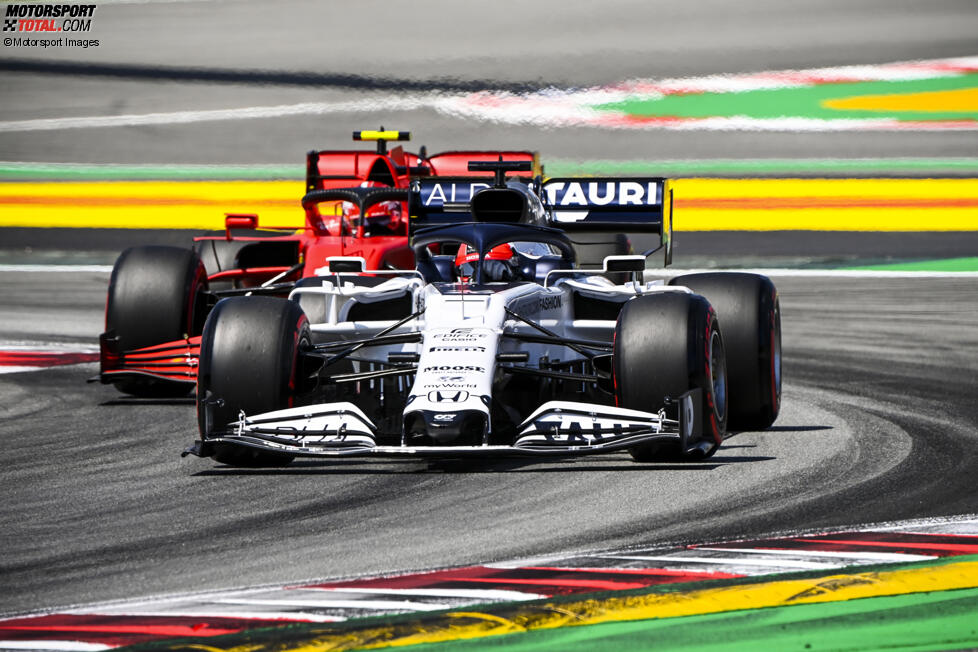 Daniil Kwjat (AlphaTauri) und Charles Leclerc (Ferrari) 