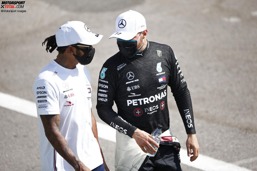 Lewis Hamilton (Mercedes) und Valtteri Bottas (Mercedes) 