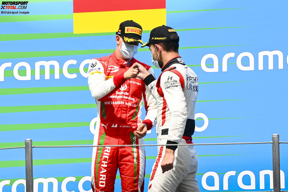 Mick Schumacher (Prema) und Luca Ghiotto (Hitech) 