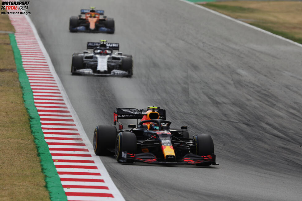 Alexander Albon (Red Bull), Pierre Gasly (AlphaTauri) und Lando Norris (McLaren) 