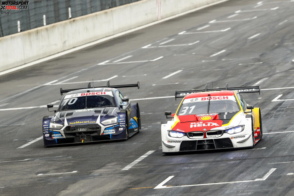 Harrison Newey (WRT ) und Sheldon van der Linde (RBM-BMW) 