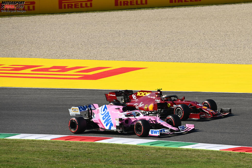 Sergio Perez (Racing Point) und Charles Leclerc (Ferrari) 