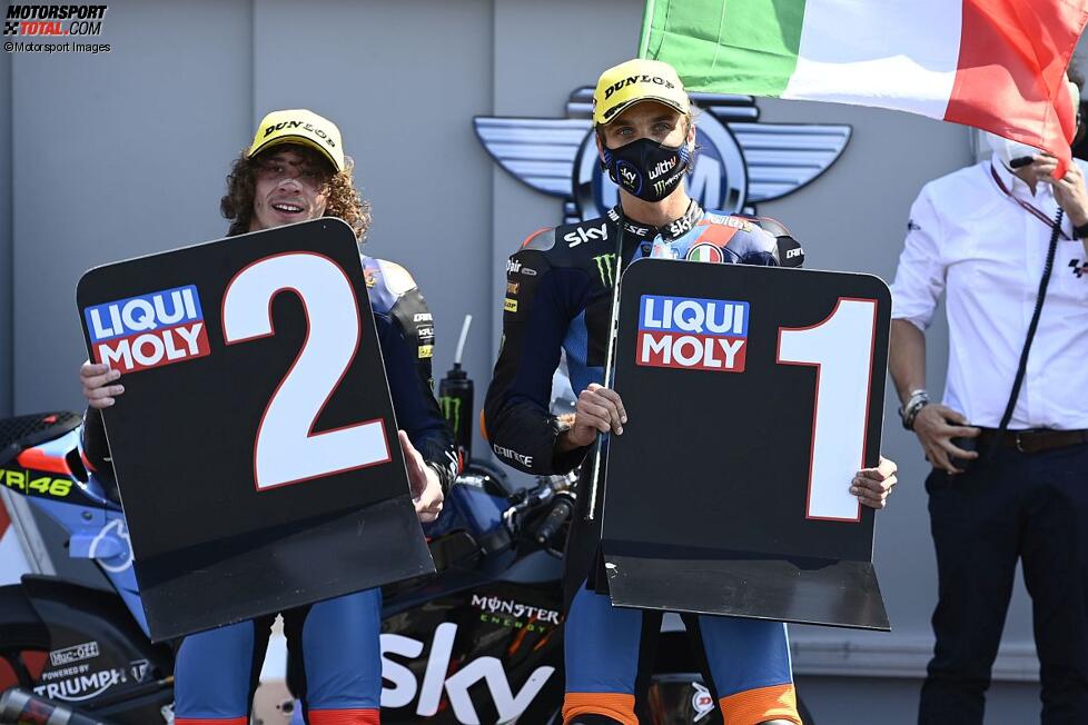 Marco Bezzecchi (VR46) und Luca Marini (VR46) 