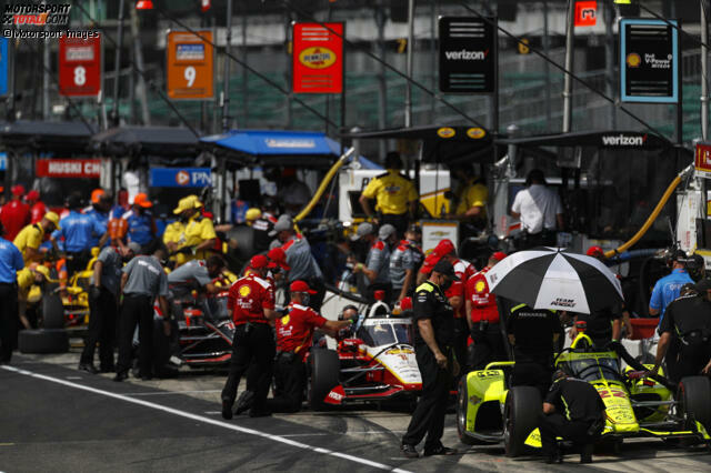 Team Penske (Chevrolet): 2020 mit Josef Newgarden (#1), Will Power (#12) und Simon Pagenaud (#22) angetreten Team Penske (Chevrolet): 2020 mit Josef Newgarden (#1), Will Power (#12) und Simon Pagenaud (#22) angetreten