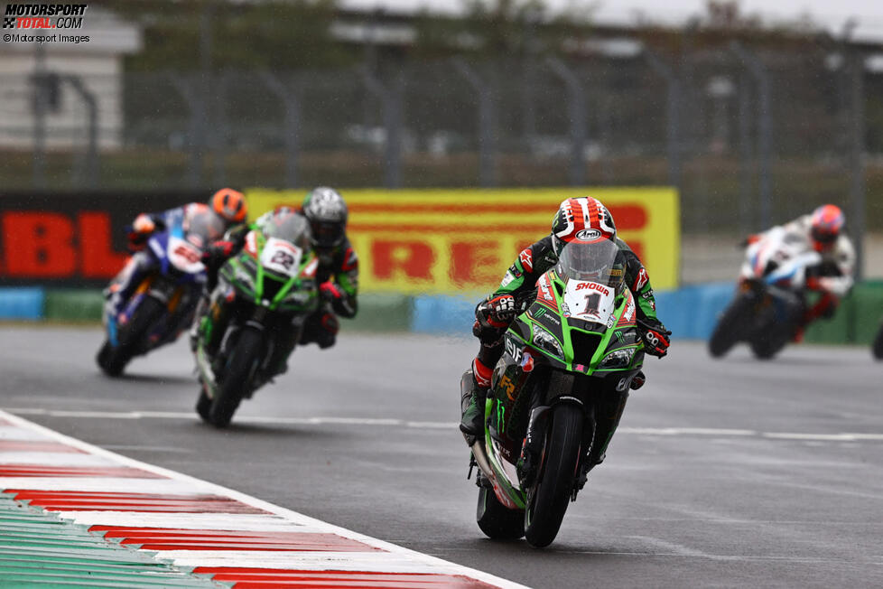 Jonathan Rea, Alex Lowes und Michael van der Mark 