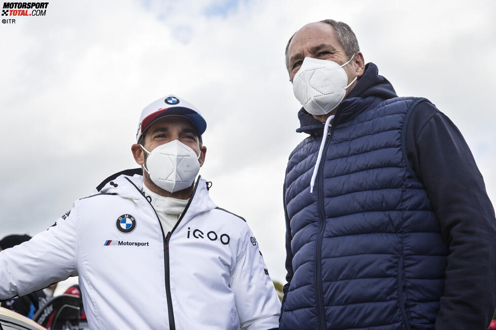 Timo Glock (RMG-BMW) und Gerhard Berger 