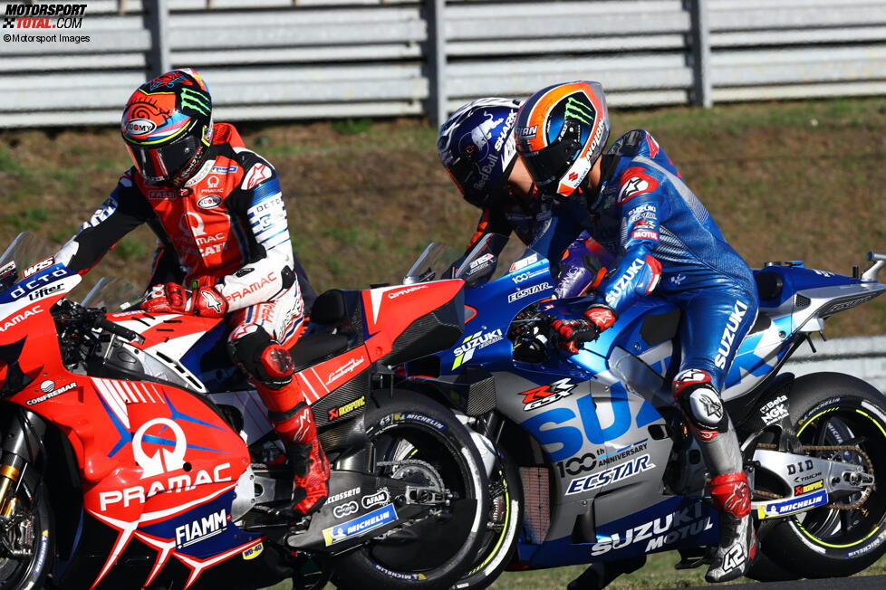 Francesco Bagnaia (Pramac) und Alex Rins (Suzuki) 