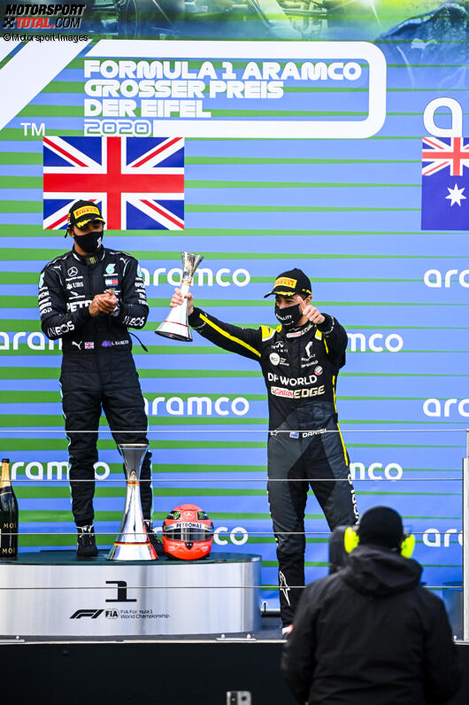 Lewis Hamilton (Mercedes) und Daniel Ricciardo (Renault) 