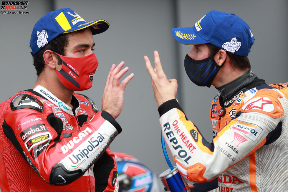 Danilo Petrucci (Ducati) und Alex Marquez (Honda) 