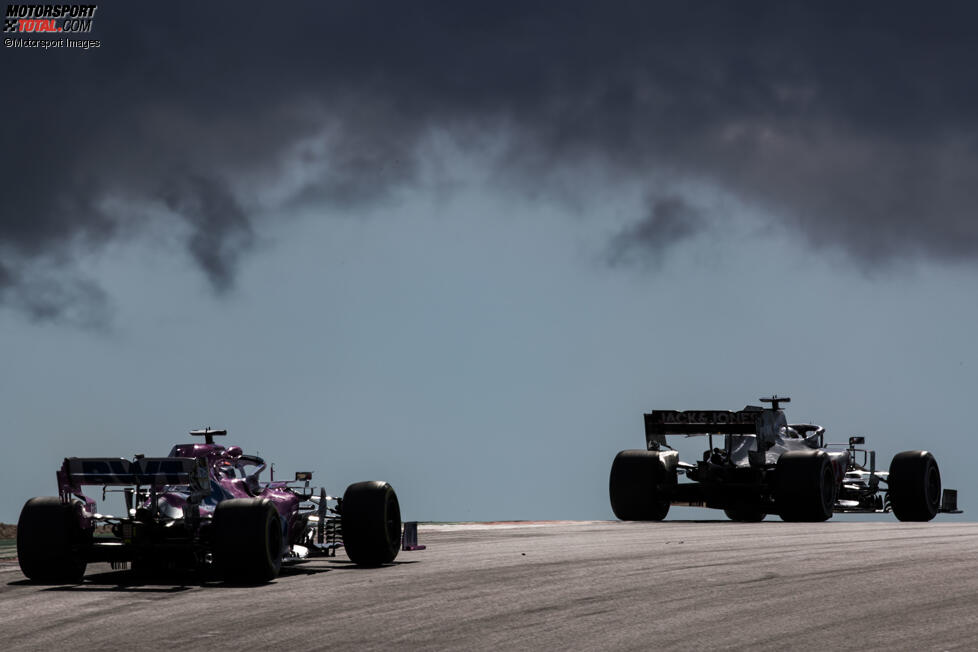 Romain Grosjean (Haas) und Lance Stroll 