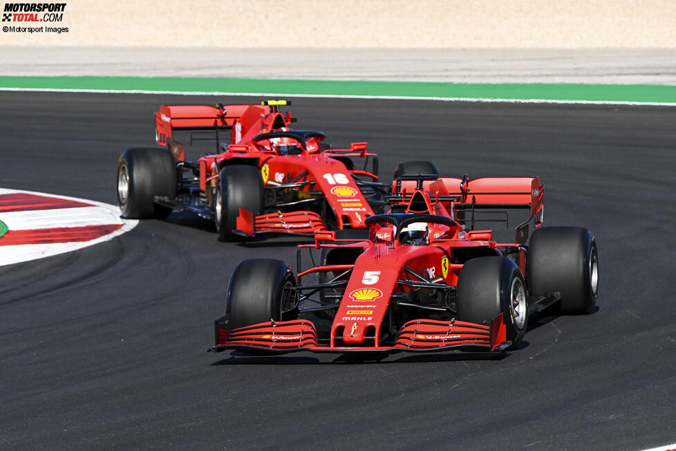 Sebastian Vettel (Ferrari) und Charles Leclerc (Ferrari) 