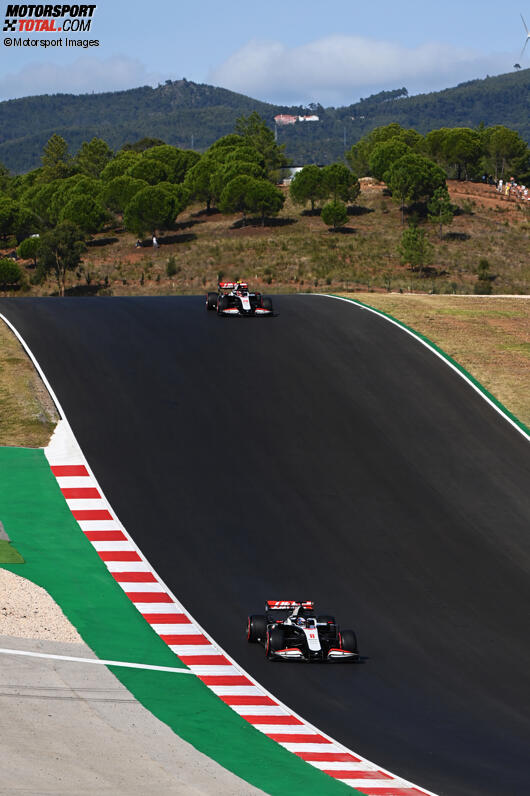 Romain Grosjean (Haas) und Kevin Magnussen (Haas) 